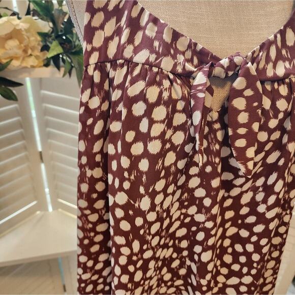 PAPERMOON NWT CREAM & BROWN (45) BLOUSE 2X - Picture 2 of 6